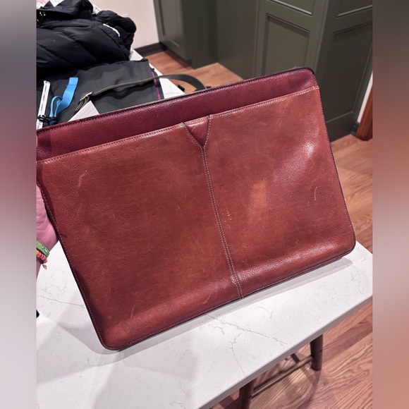 Johnston & Murphy Brown Leather Men's computer case - Picture 9 of 9